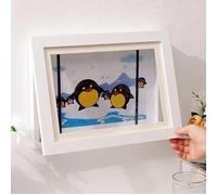 Nostrae by Ekhasa Cadre d'art et de rangement pour enfants | Étui de rangement mural pour dessins d'enfants | Présentoir d'art pour enfants | Rangement de dessin pour enfants | Cadre ouvert magnétique