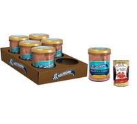 Nostromo - Filets de thon naturels - 6 bocaux de 180 g - Qualité supérieure - Fabriqué à la main - Source d'Omega 3 + Italian Gourmet polpa - 400 g