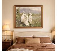 Nosudikr Décoration murale champêtre avec lapins, art mural, impression animalière vintage, impressions Banksy pour salon et salle de bain (40x60cm/cadre intérieur)