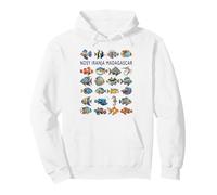 Nosy Iranja Madagascar Motif Poisson coloré Sweat à Capuche