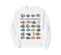 Nosy Iranja Madagascar Motif Poisson coloré Sweatshirt