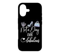 Not a Day Over Fabulous 40 & 60 50 Birthday Queen Women Blue Coque pour iPhone 17