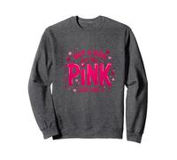 Not A Girl, Just Like Pink, Une déclaration stimulante pour Les garçons Sweatshirt, Unisexe pour Adultes, Chiné Foncé, L