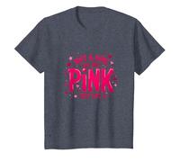 Not A Girl, Just Like Pink, Une déclaration stimulante pour Les garçons T-Shirt, Enfant, Bleu Chiné, 4 Ans