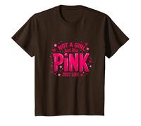 Not A Girl, Just Like Pink, Une déclaration stimulante pour Les garçons T-Shirt, Enfant, Marron, 3 Ans