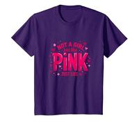 Not A Girl, Just Like Pink, Une déclaration stimulante pour Les garçons T-Shirt, Enfant, Violet, 8 Ans
