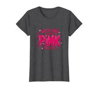 Not A Girl, Just Like Pink, Une déclaration stimulante pour Les garçons T-Shirt, Femme, Chiné Foncé, XS