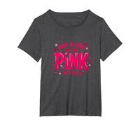 Not A Girl, Just Like Pink, Une déclaration stimulante pour Les garçons T-Shirt, Femme Grandes Tailles, Chiné Foncé, 6X