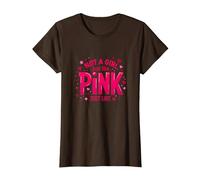 Not A Girl, Just Like Pink, Une déclaration stimulante pour Les garçons T-Shirt, Femme, Marron, XXL