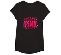 Not A Girl, Just Like Pink, Une déclaration stimulante pour Les garçons T-Shirt, Fille, Noir, M