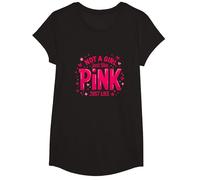 Not A Girl, Just Like Pink, Une déclaration stimulante pour Les garçons T-Shirt, Fille, Noir, S