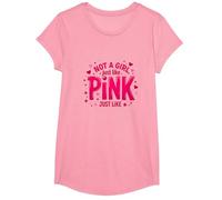 Not A Girl, Just Like Pink, Une déclaration stimulante pour Les garçons T-Shirt, Fille, Rose, L