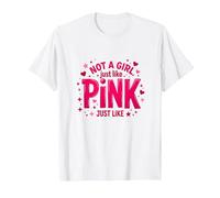 Not A Girl, Just Like Pink, Une déclaration stimulante pour Les garçons T-Shirt, Homme, Blanc, M
