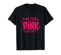 Not A Girl, Just Like Pink, Une déclaration stimulante pour Les garçons T-Shirt, Homme, Noir, M