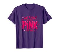 Not A Girl, Just Like Pink, Une déclaration stimulante pour Les garçons T-Shirt, Homme, Violet, XXL