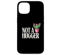 Not a Hugger Funny Sarcastic Introverti Cactus Theme Boys Coque pour iPhone 13