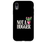 Not a Hugger Funny Sarcastic Introverti Cactus Theme Boys Coque pour iPhone XR