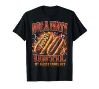 Not A Party Until My Glizzy Comes Out Hot Dog Meme Y2K T-Shirt