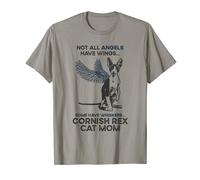 Not All Angels Have Wings - Mother Cornish Rex Cat Mom T-Shirt