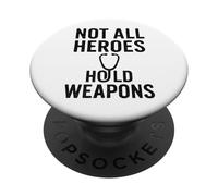 Not All Heroes Hold Weapons Vintage Nurse Power. PopSockets PopGrip Adhésif