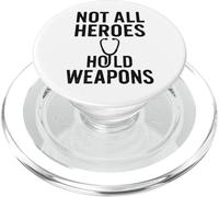 Not All Heroes Hold Weapons Vintage Nurse Power. PopSockets PopGrip pour MagSafe