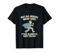Not All Heroes Wear Capes Couverture Motif Hero Comic T-Shirt