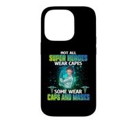 Not All Heroes Wear Capes Some Wear Caps and Mask Nurse Coque pour iPhone 14 Pro