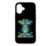 Not All Heroes Wear Capes Some Wear Caps and Mask Nurse Coque pour iPhone 16