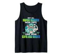 Not All Heroes Wear Capes Some Wear Caps and Mask Nurse Débardeur