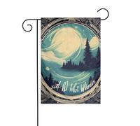 Not All Who Wander Are Lost 1 Drapeau de Jardin Double Face 30x45cm, Drapeaux de Décoration de Vacances Extérieure, Drapeau de Cour Durable