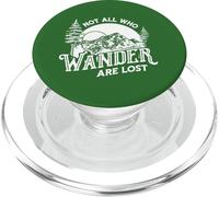 Not All Who Wander are Lost Vintage Mountains 80s Graphic PopSockets PopGrip pour MagSafe