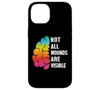 Not All Wounds are Visible Mental Health Santé Mentale Coque pour iPhone 14