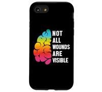 Not All Wounds are Visible Mental Health Santé Mentale Coque pour iPhone SE (2020) / 7/8