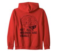 Not All Wounds are Visible Mental Health Santé Mentale Sweat à Capuche