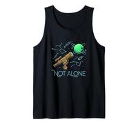 Not Alone Outer Space Galaxie Astronomie Cosmos Astronaute Débardeur