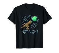 Not Alone Outer Space Galaxie Astronomie Cosmos Astronaute T-Shirt