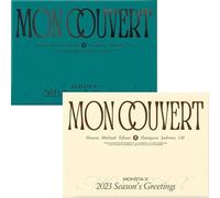 ( NOT AUDIO CD!! ) MONSTA X 2023 SEASON’S GREETINGS MON COUVERT ( DESK CALENDAR + WALL CALENDAR Ver. ) K-POP SEALED