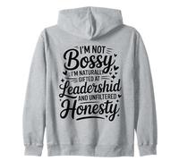 Not Bossy Natural Gifted Leadership and Honesty Women Sweat à Capuche