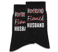 Not Boyfriend Not Fiance Cotton Socks - Wedding & Gift for Man - Fiance Present