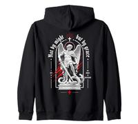 Not by Might But by Grace Christian Archange Bible Verse Sweat à Capuche