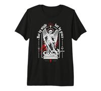 Not by Might But by Grace Christian Archange Bible Verse T-Shirt Haut de Gamme