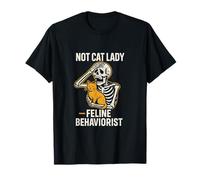 Not Cat Lady Feline Behaviorist Humour Chat Cadeau T-Shirt