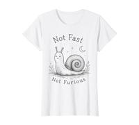 Not Fast Not Furious Funny Snail T-Shirt Graphique avec Valeur
