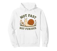 Not Fast Not Furious Funny Snail Vintage Retro Sweat à Capuche