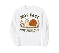 Not Fast Not Furious Funny Snail Vintage Retro Sweatshirt