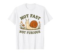 Not Fast Not Furious Funny Snail Vintage Retro T-Shirt Graphique avec Valeur