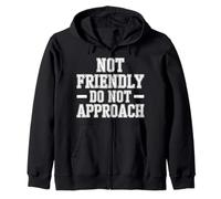 Not Friendly Do Not Approach Introverti Antisocial |- Sweat à Capuche