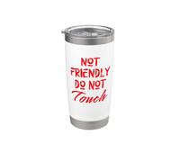 Not Friendly Do Not Touch, Funny People Person, Introverti Gobelet isotherme en acier inoxydable double paroi