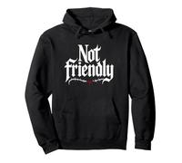 Not Friendly Introverti Asocial Solitaire Grincheux Ours Sweat à Capuche