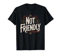 Not Friendly Introverti Asocial Solitaire Grincheux Ours T-Shirt